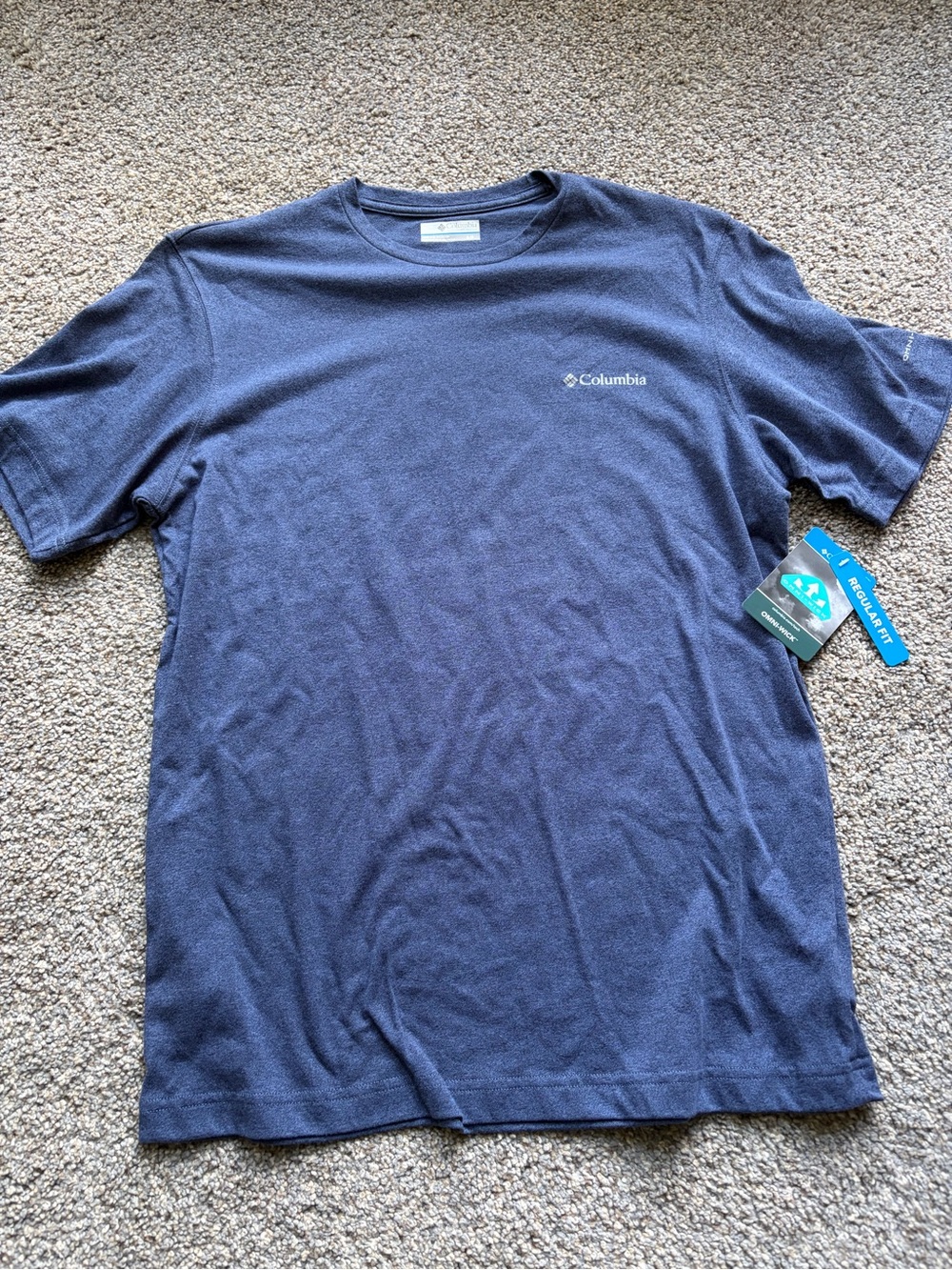 Columbia Men's Short Sleeve Omni Tee - Navy Blue